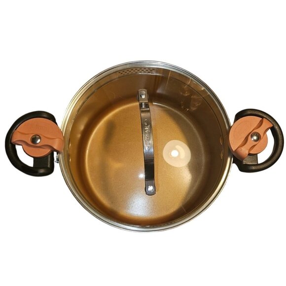 Gotham Steel Stock Pot 5 Quart Large Cooking Pasta Pot Nonstick Big Ceramic Soup - Picture 5 of 12